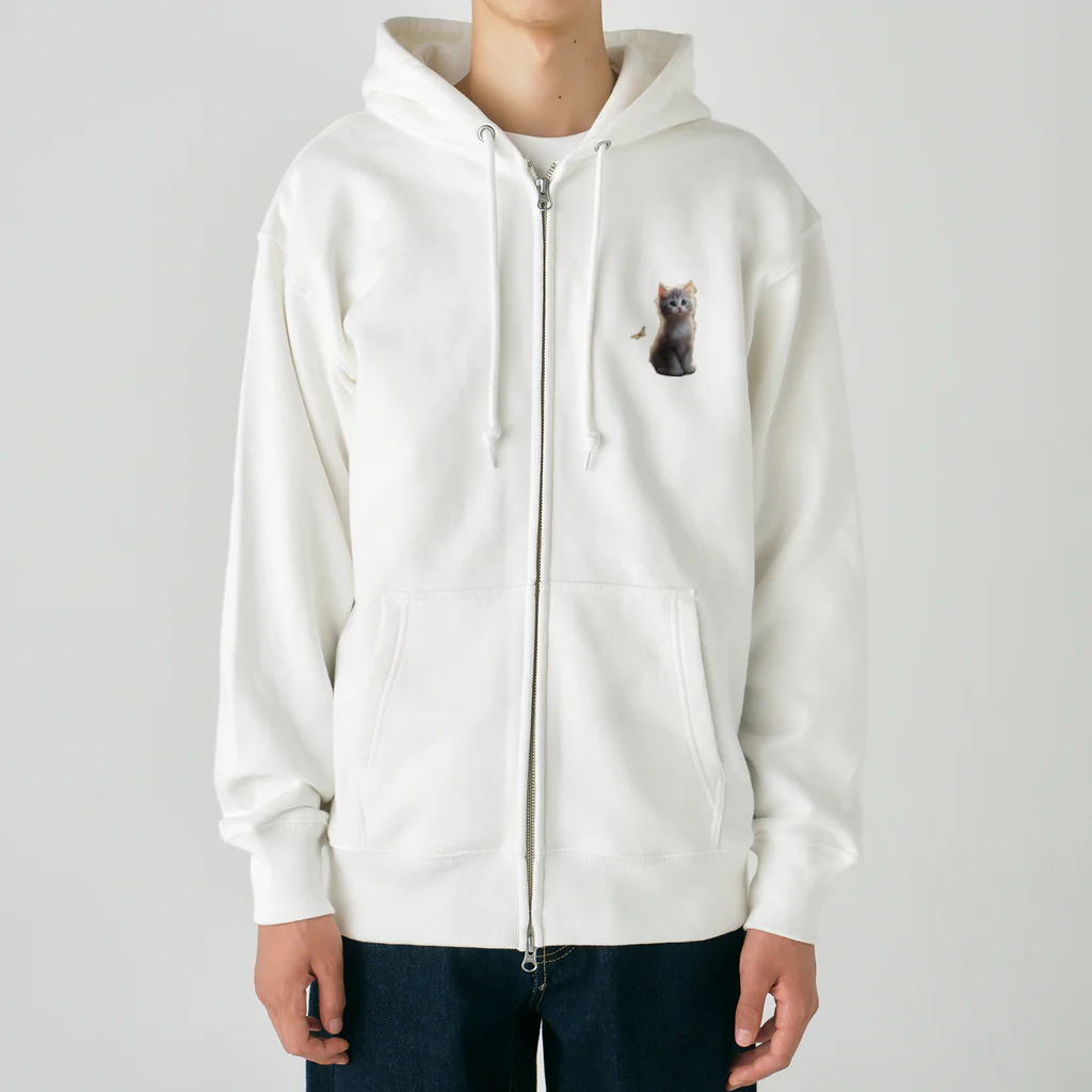 LuuuNのにゃんこ猫 Heavyweight Zip Hoodie