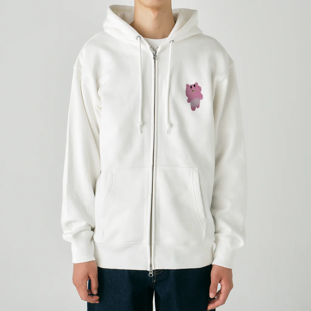 しょちゃぷにのオムツブタ Heavyweight Zip Hoodie