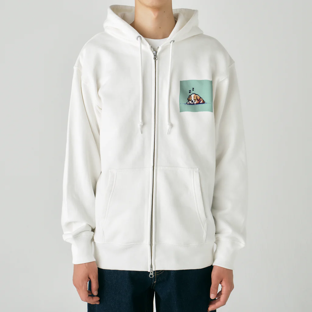 wanwan!!のドット絵犬 Heavyweight Zip Hoodie