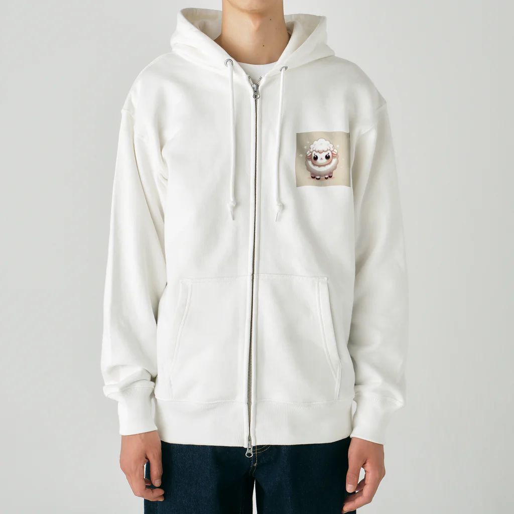 もふもふしたいの干支の羊ちゃん01 Heavyweight Zip Hoodie