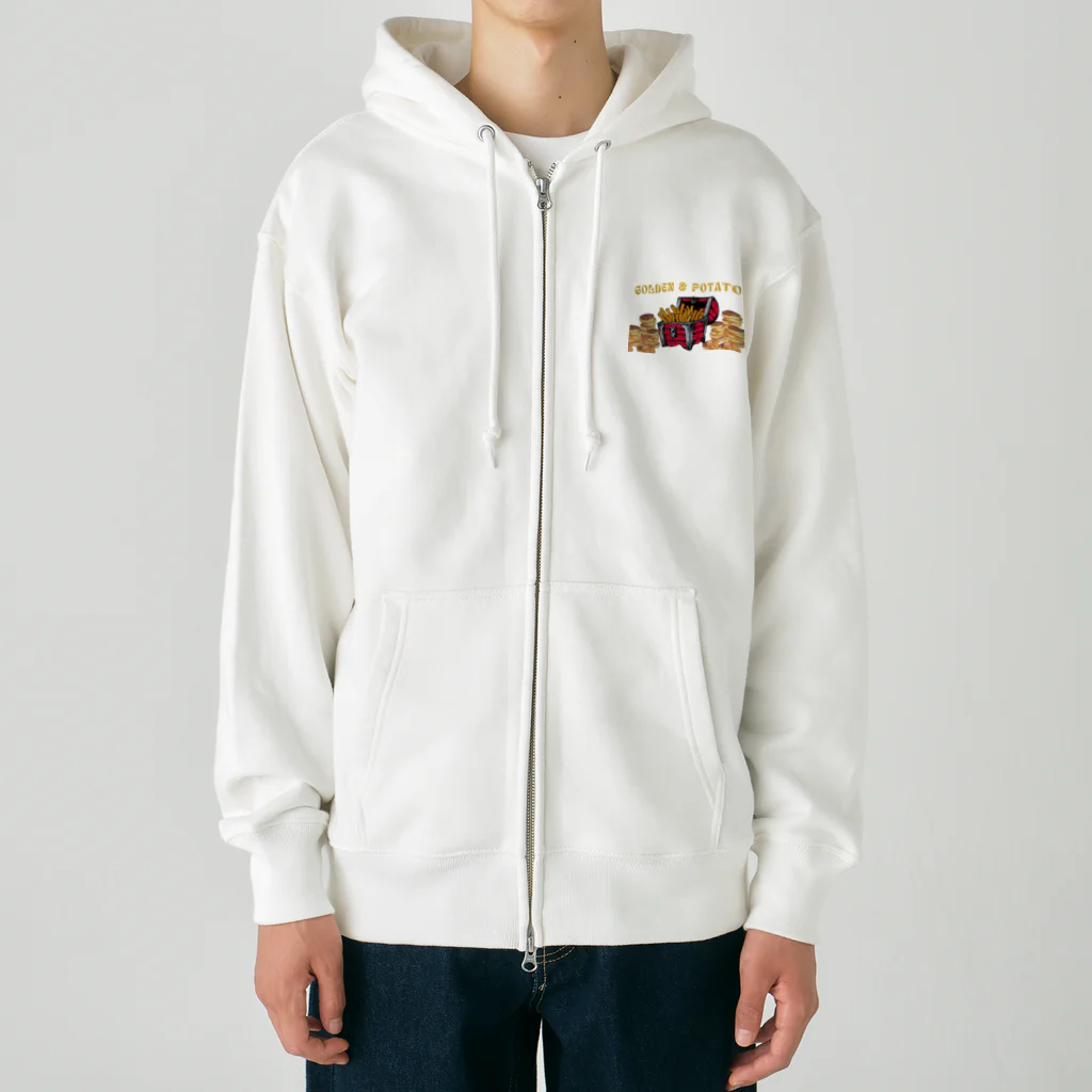 JoyfulMomentsCraftsの黄金とポテト ー Golden and Potato ー Heavyweight Zip Hoodie