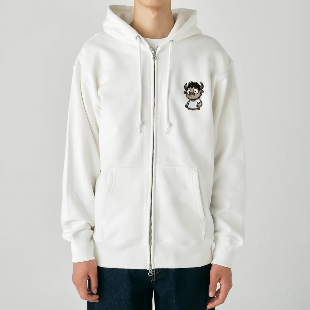 ぼんやり牛くんショップのぼんやり牛くんグッズ Heavyweight Zip Hoodie