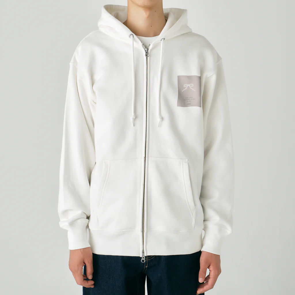 rilybiiの🩰 Balletcore ribbon . Heavyweight Zip Hoodie