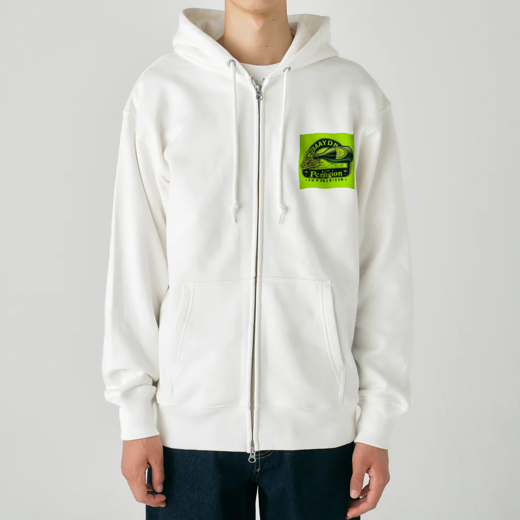 BABYLON  Channel　aiのドンペリ　骸骨　蛍光グリーン Heavyweight Zip Hoodie