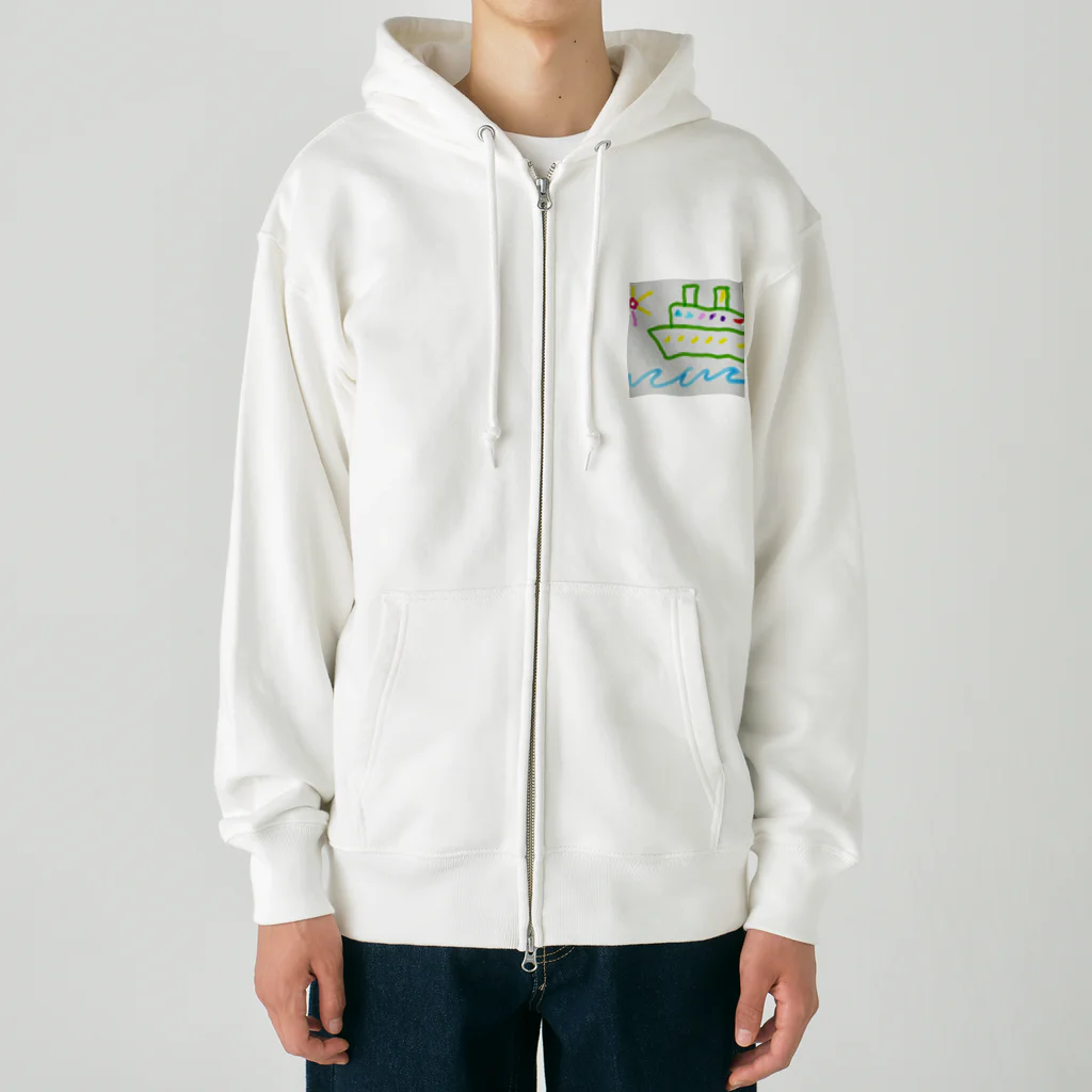 海の幸のクルーズ船 Heavyweight Zip Hoodie