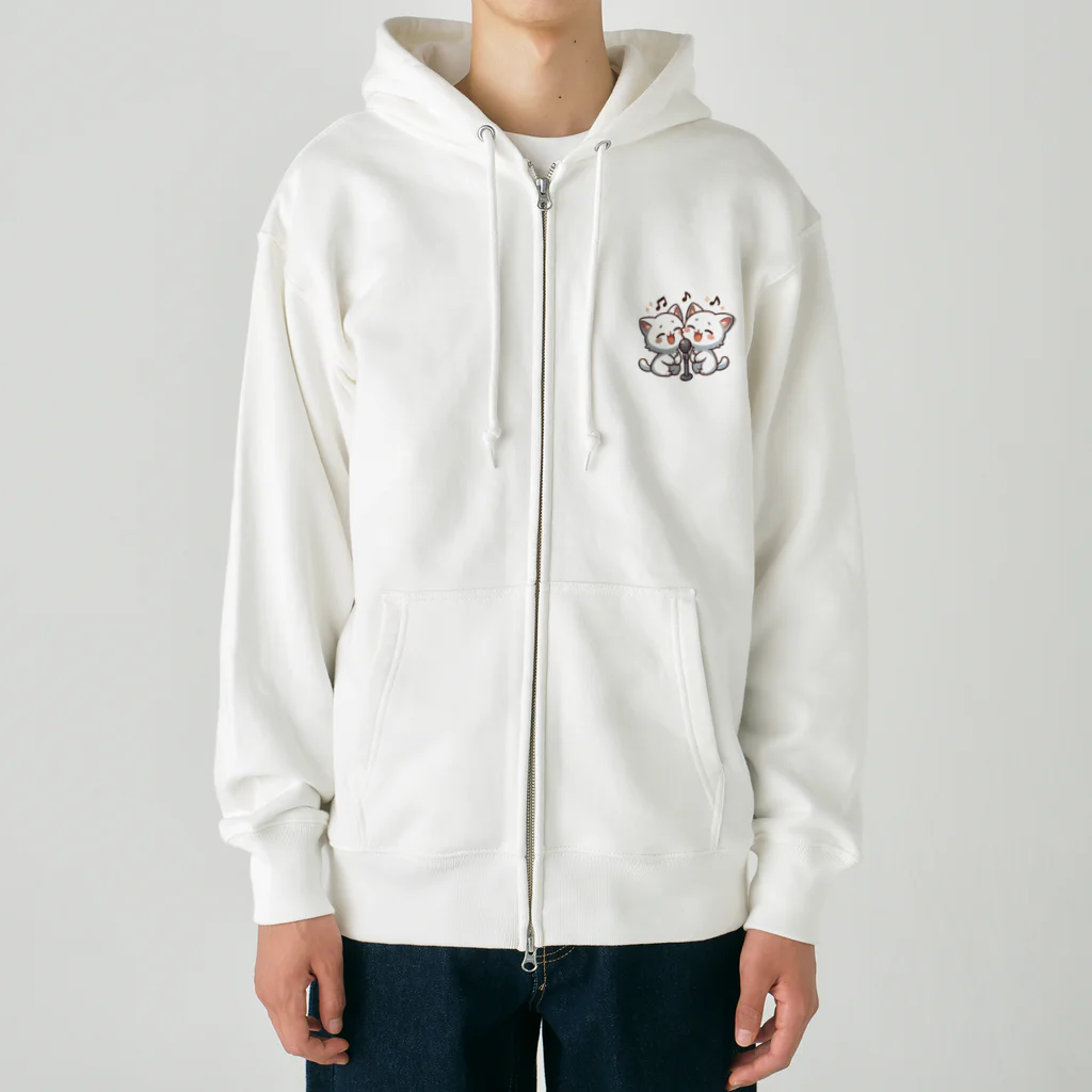 チェリモヤのねこコーラス 06 Heavyweight Zip Hoodie