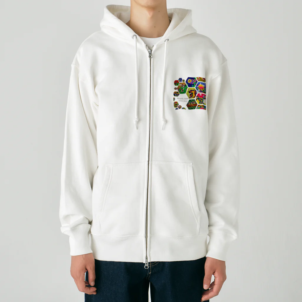 World of ishida-chocoのWorld of ishida-choco Heavyweight Zip Hoodie
