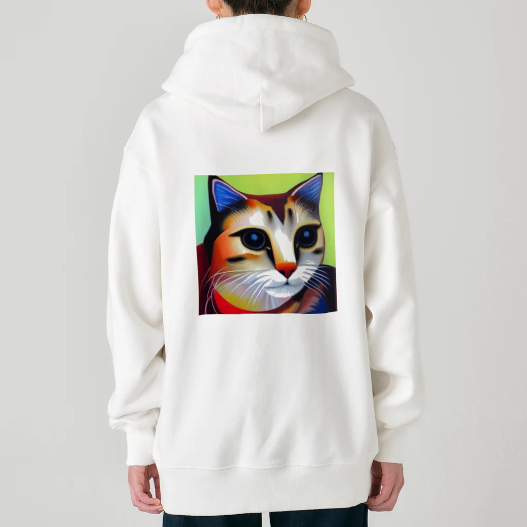 withCatsの真面目すぎてあまりモテないイケメン猫 Heavyweight Zip Hoodie