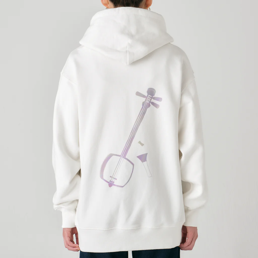 綾錦工房 りこりすの津軽三味線【彩雲】- 構 Heavyweight Zip Hoodie