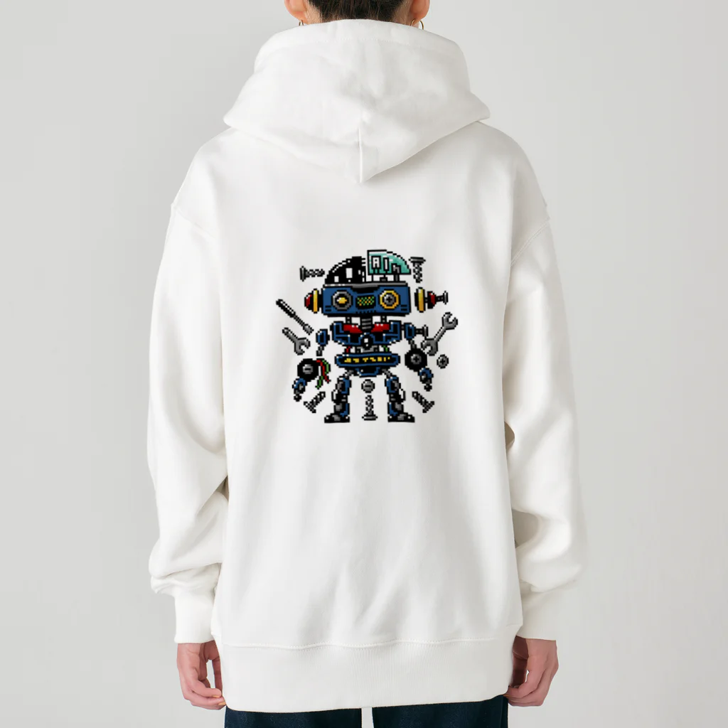 118designのロボット Heavyweight Zip Hoodie