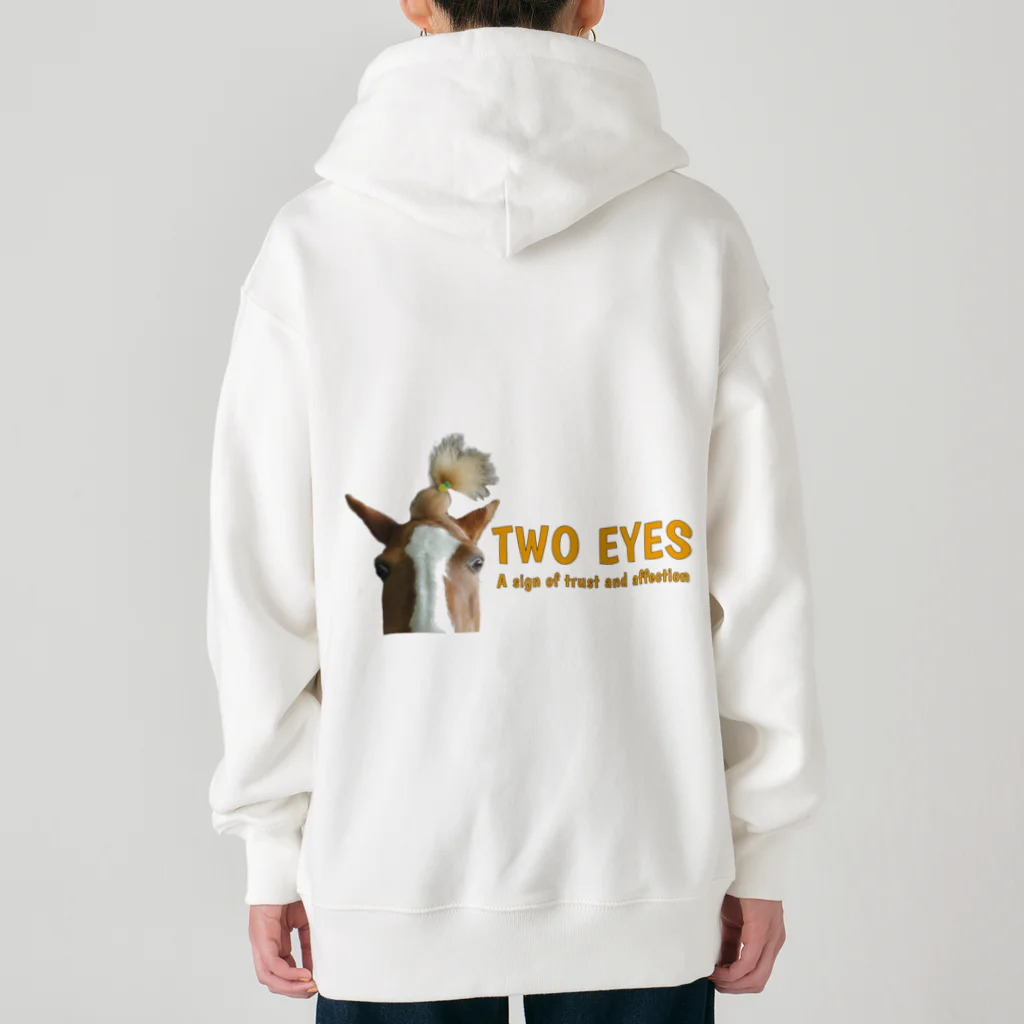 HorseSpaceTsumugiのパインちゃんのTWO EYES Heavyweight Zip Hoodie