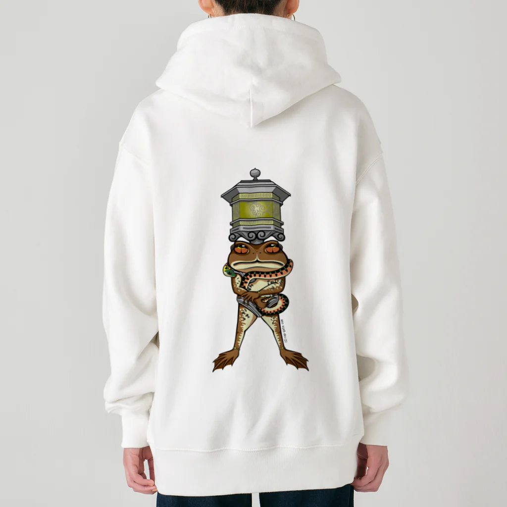 もむのふの爬虫類グッズやさんの天燈鬼・龍燈鬼両面プリント Heavyweight Zip Hoodie