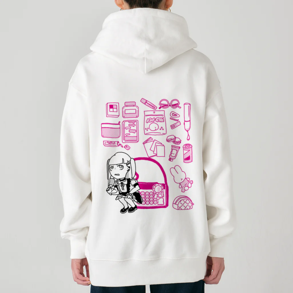 まつだあゆのすずりのあたし♡限界♡KAWAII(バックプリント) Heavyweight Zip Hoodie