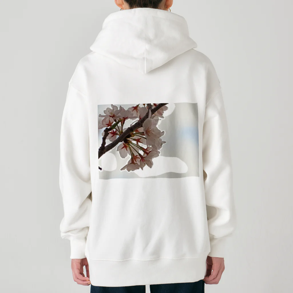 ムーンライトのイラスト風SAKURA Heavyweight Zip Hoodie