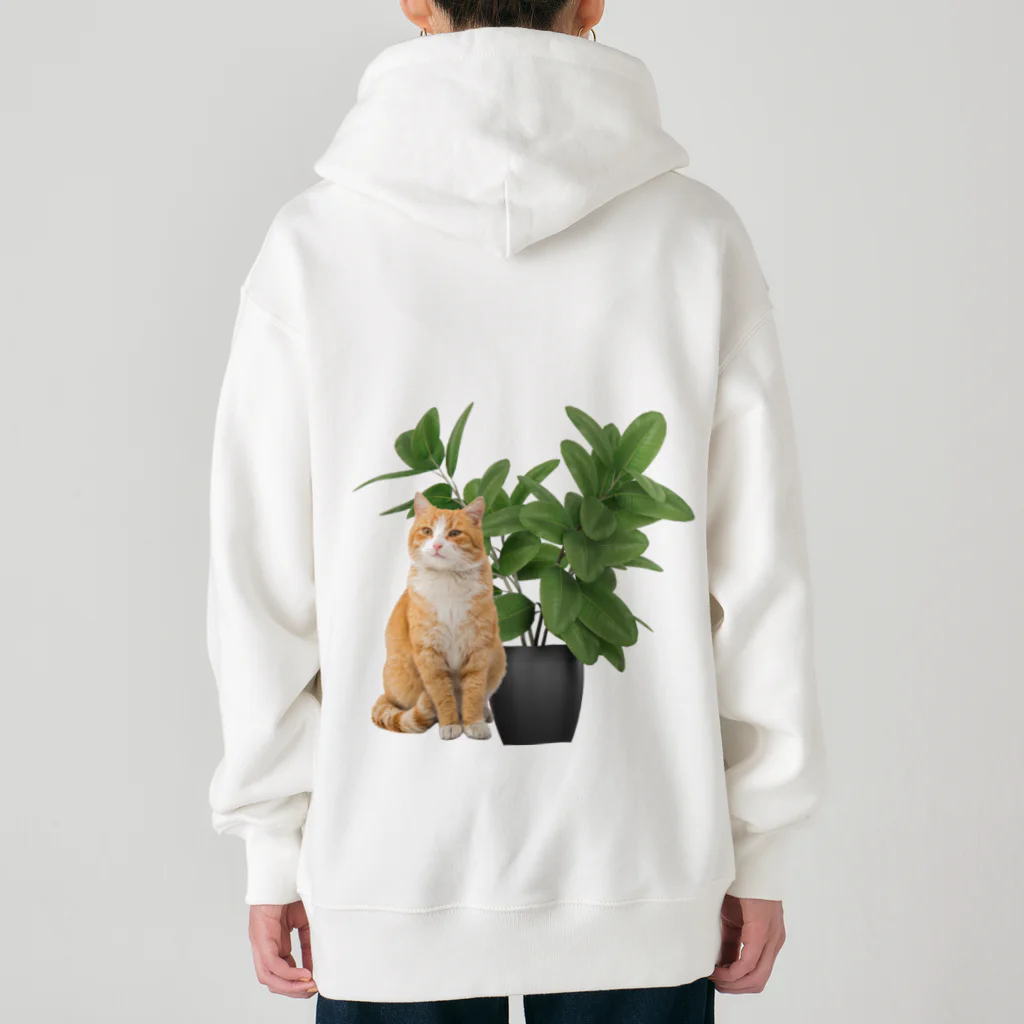 𝙈𝙊𝙈𝙊'𝙨 𝙎𝙝𝙤𝙥の植物とねこ Heavyweight Zip Hoodie