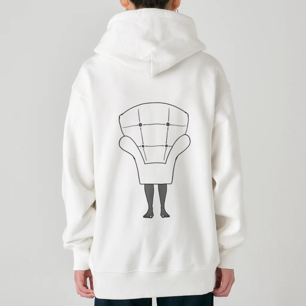 dougaseiseitokoroの足の生えた椅子 Heavyweight Zip Hoodie