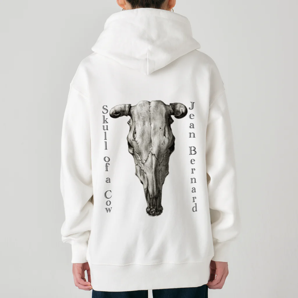 MUGEN ARTの牛の頭蓋骨　ジーン・バーナード　Jean Bernard / Skull of a Cow Heavyweight Zip Hoodie