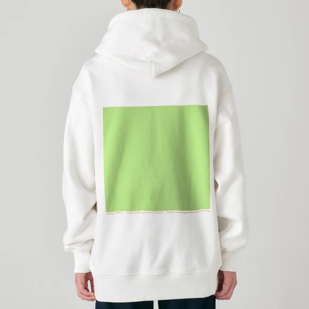 ［ n / k ］ONLINE_SHOPのI love melon, you love melon ?  (青肉) Heavyweight Zip Hoodie