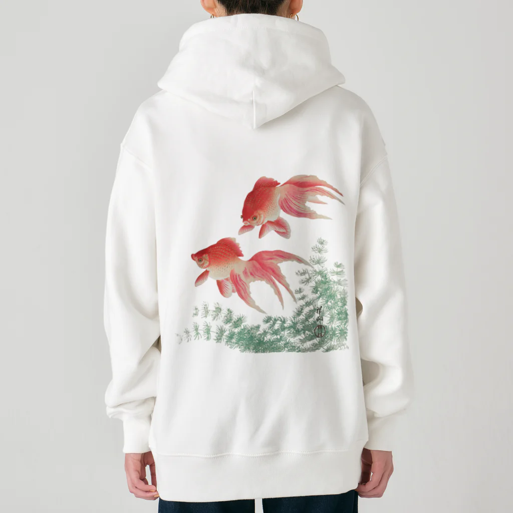 MUGEN ARTの二匹の金魚　小原古邨作品編集　日本のアートTシャツ＆グッズ Heavyweight Zip Hoodie