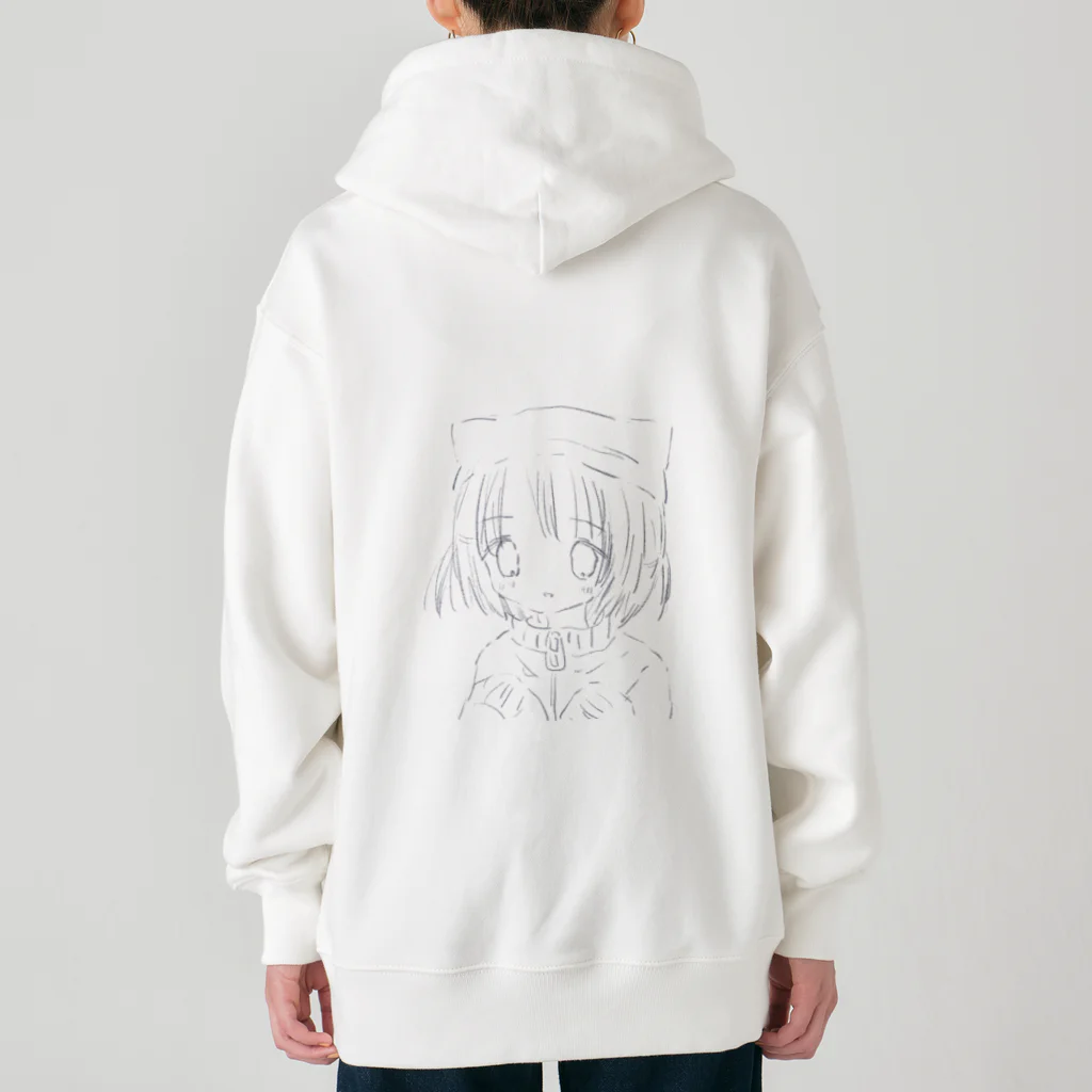 あくむ病院のふわねこ・しんどろ～む Heavyweight Zip Hoodie