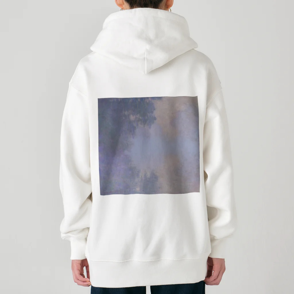 世界美術商店のジヴェルニー近郊のセーヌ川支流(霧) / Branch of the Seine near Giverny (Mist) Heavyweight Zip Hoodie