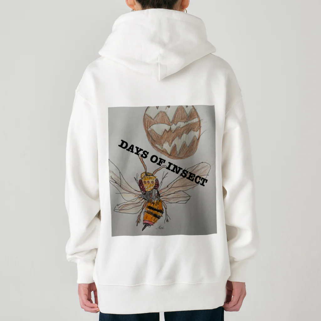 DAYS OF INSECTのこっちを見てるオオスズメバチ！ Heavyweight Zip Hoodie