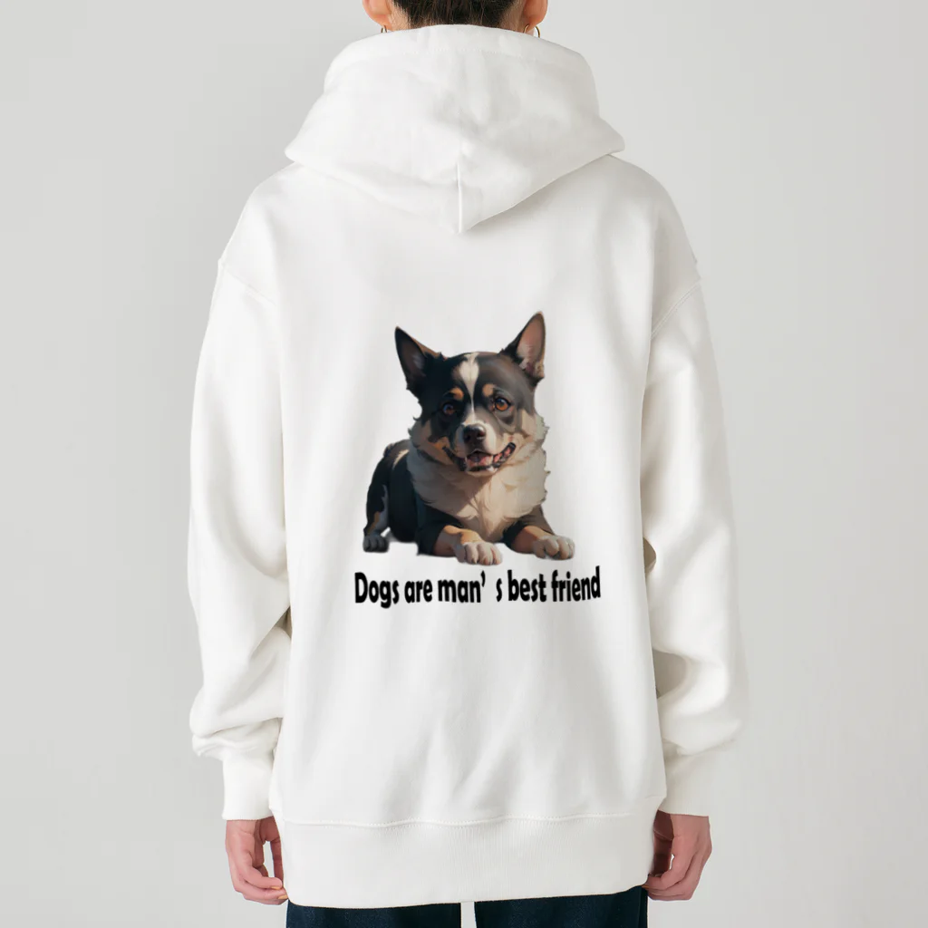 iMaginary Zooの犬は人間にとって最高の友達 Heavyweight Zip Hoodie