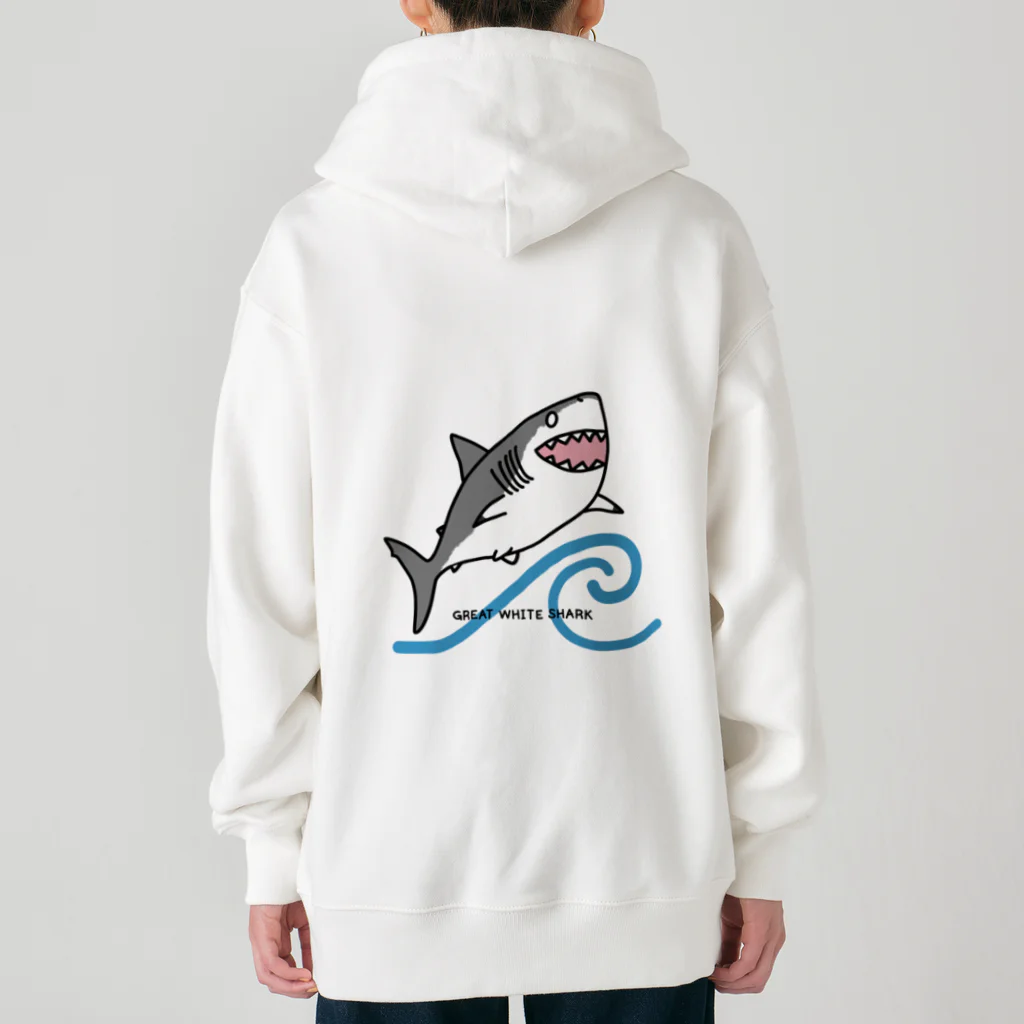 BLUENASHARKのホホジロザメ Heavyweight Zip Hoodie