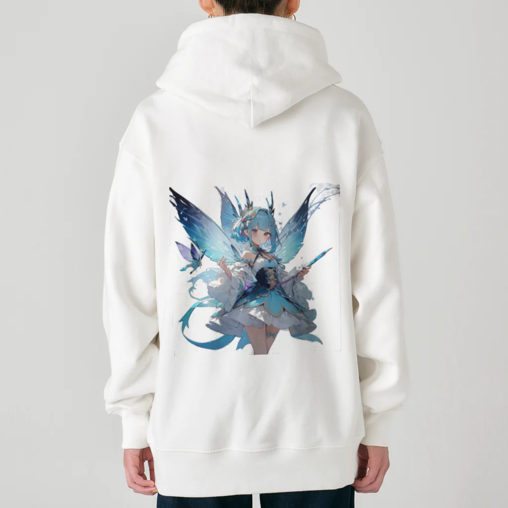 ロイ@イラストレーターHEXANFT販売美麗イラスト描きますの氷の妖精 Heavyweight Zip Hoodie