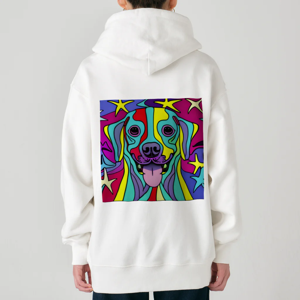 nakagawa-kikakuの奇抜なアート風の可愛い犬のグッズ Heavyweight Zip Hoodie