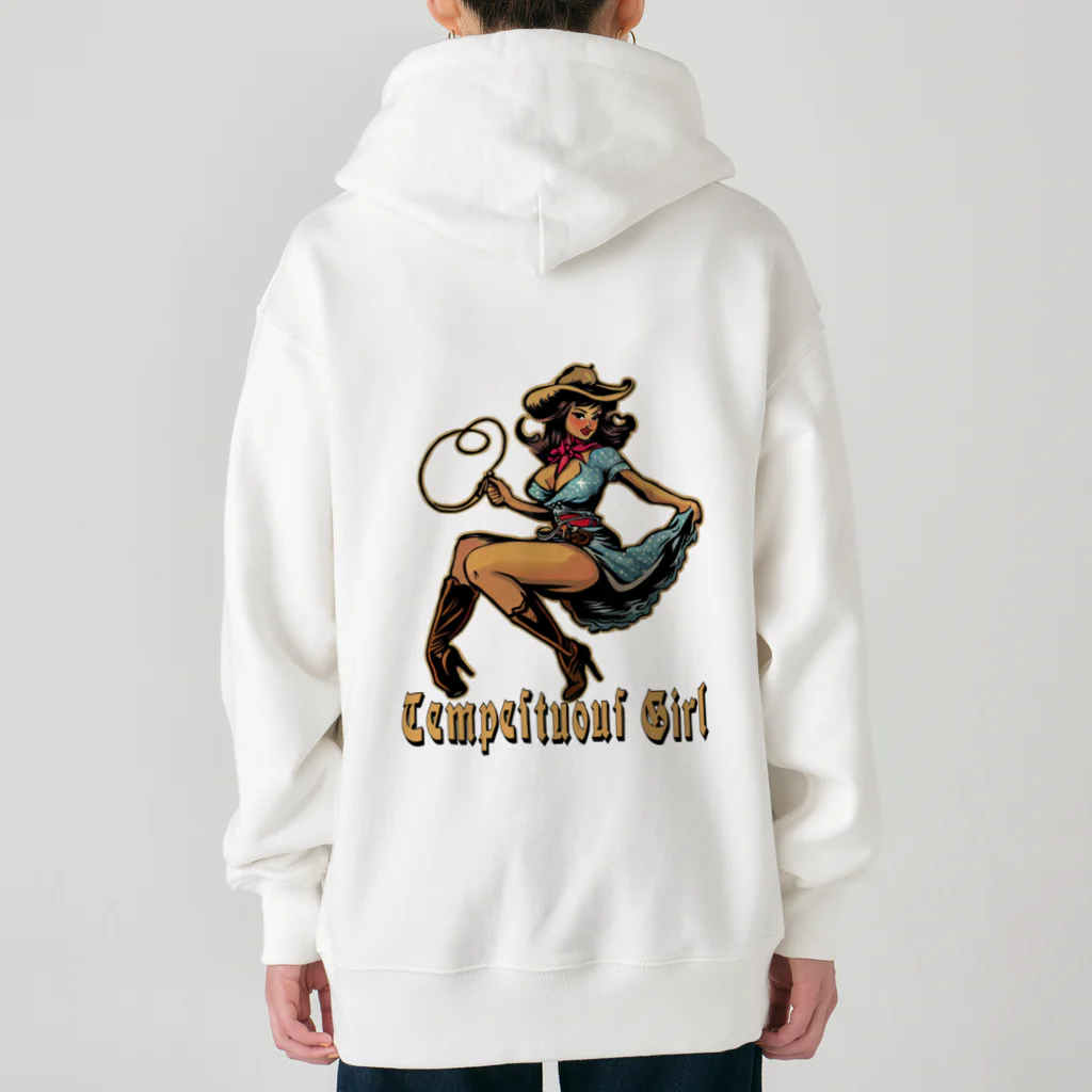 islandmoon13のCOWGIRL　じゃじゃ馬娘　tempestuous girl Heavyweight Zip Hoodie