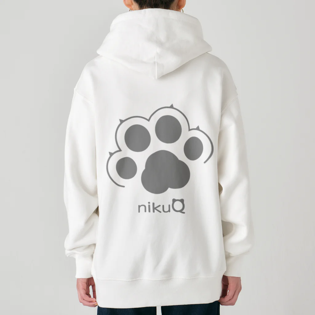 WebArtsの肉球をモチーフにしたオリジナルブランド「nikuQ」（猫タイプ）です ヘビーウェイトジップパーカー