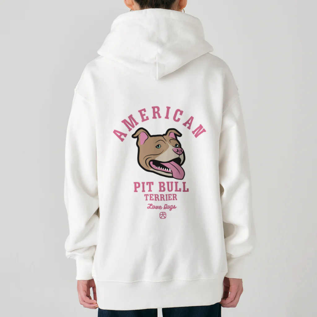 LONESOME TYPE ススのLove❤️Dogs（アメリカンピットブルテリア・赤鼻） Heavyweight Zip Hoodie