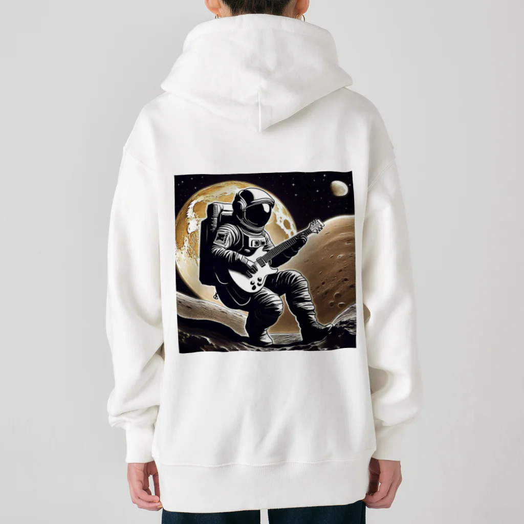 宇宙開発デザイン科の月面のギタリスト Heavyweight Zip Hoodie