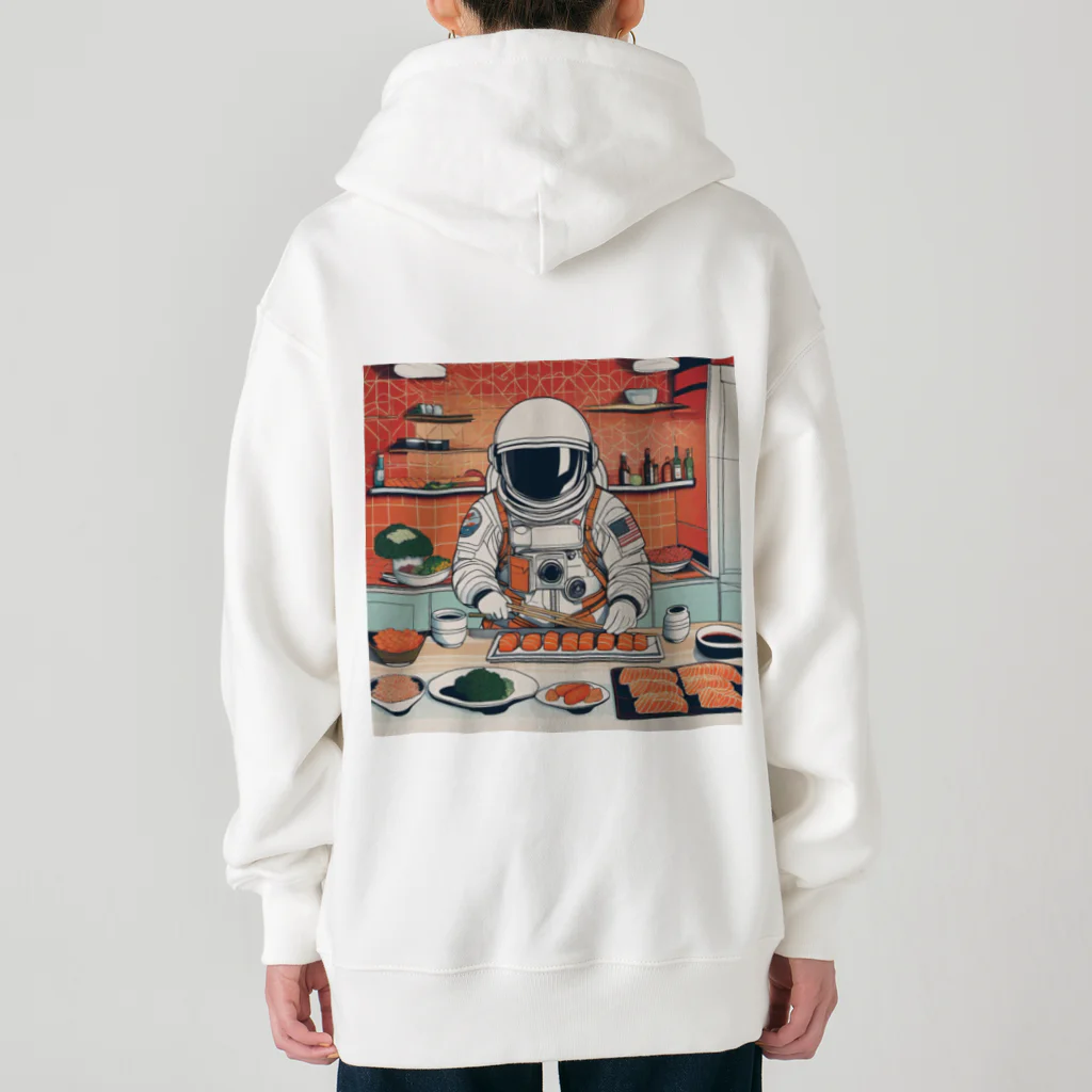 宇宙開発デザイン科のスペースクッキング 寿司編 Heavyweight Zip Hoodie