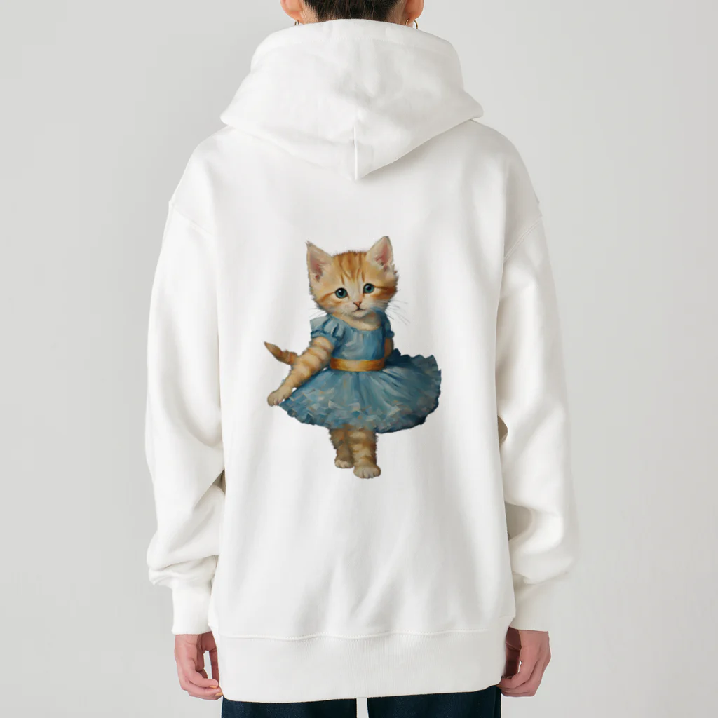 ハッピー・ディライト・ストアのバレリーナの子猫 Heavyweight Zip Hoodie