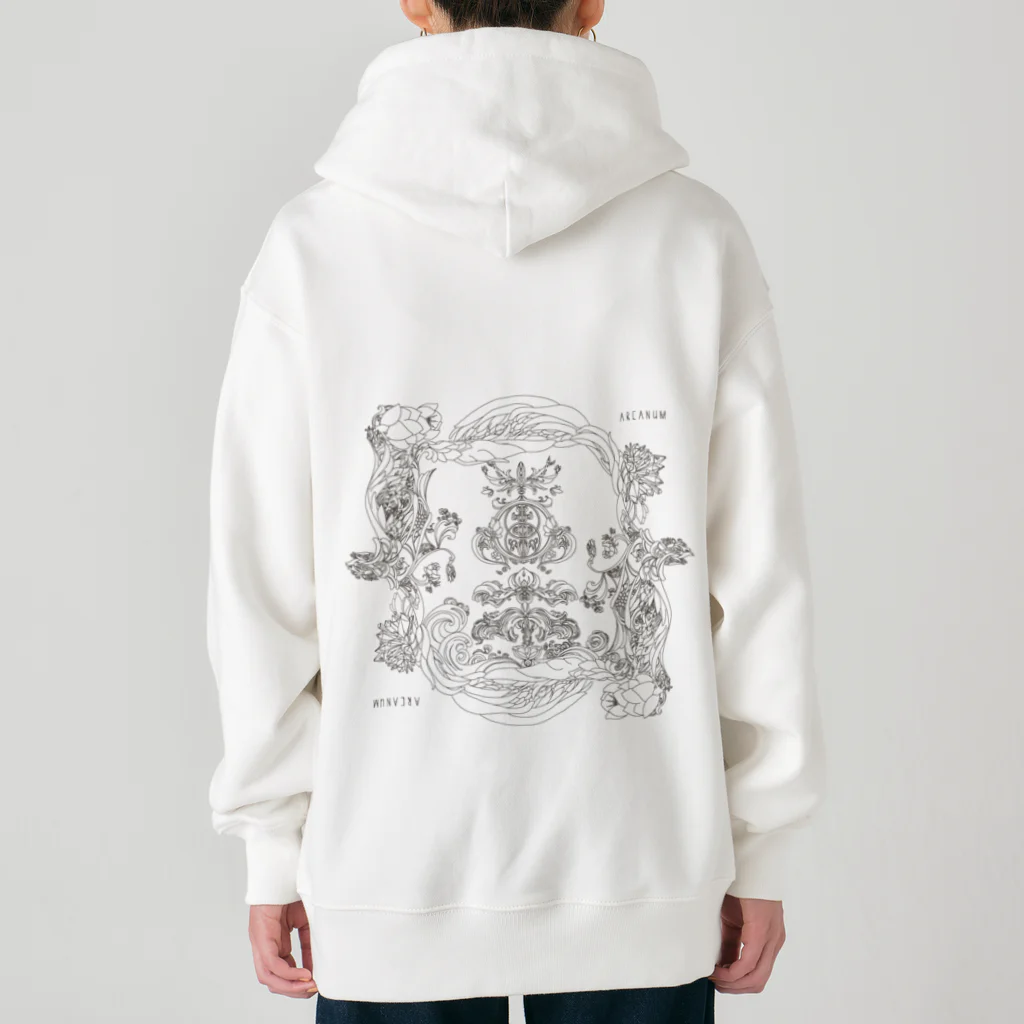 ARCANUMのARCANUM「Chalice Well / Vesica Piscis」 Heavyweight Zip Hoodie