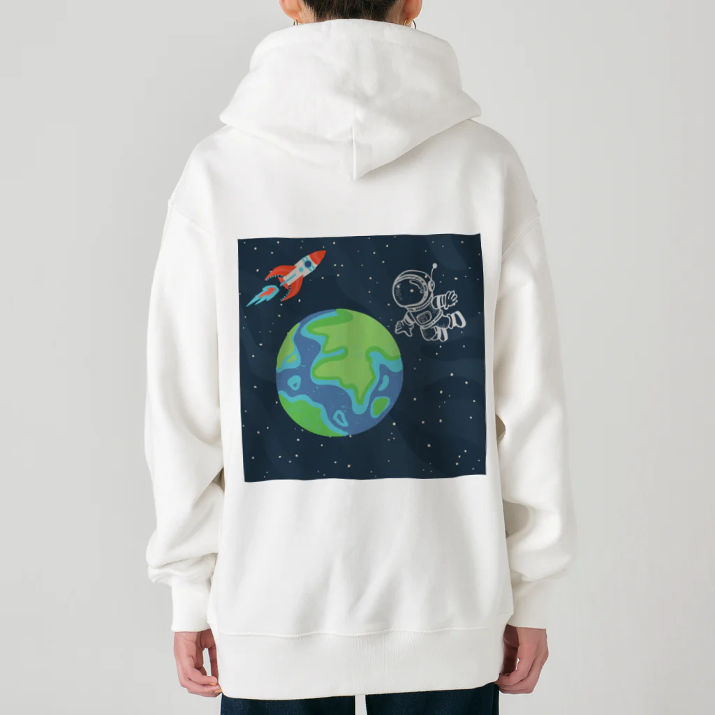 あいいろのキュートな宇宙飛行士 Heavyweight Zip Hoodie