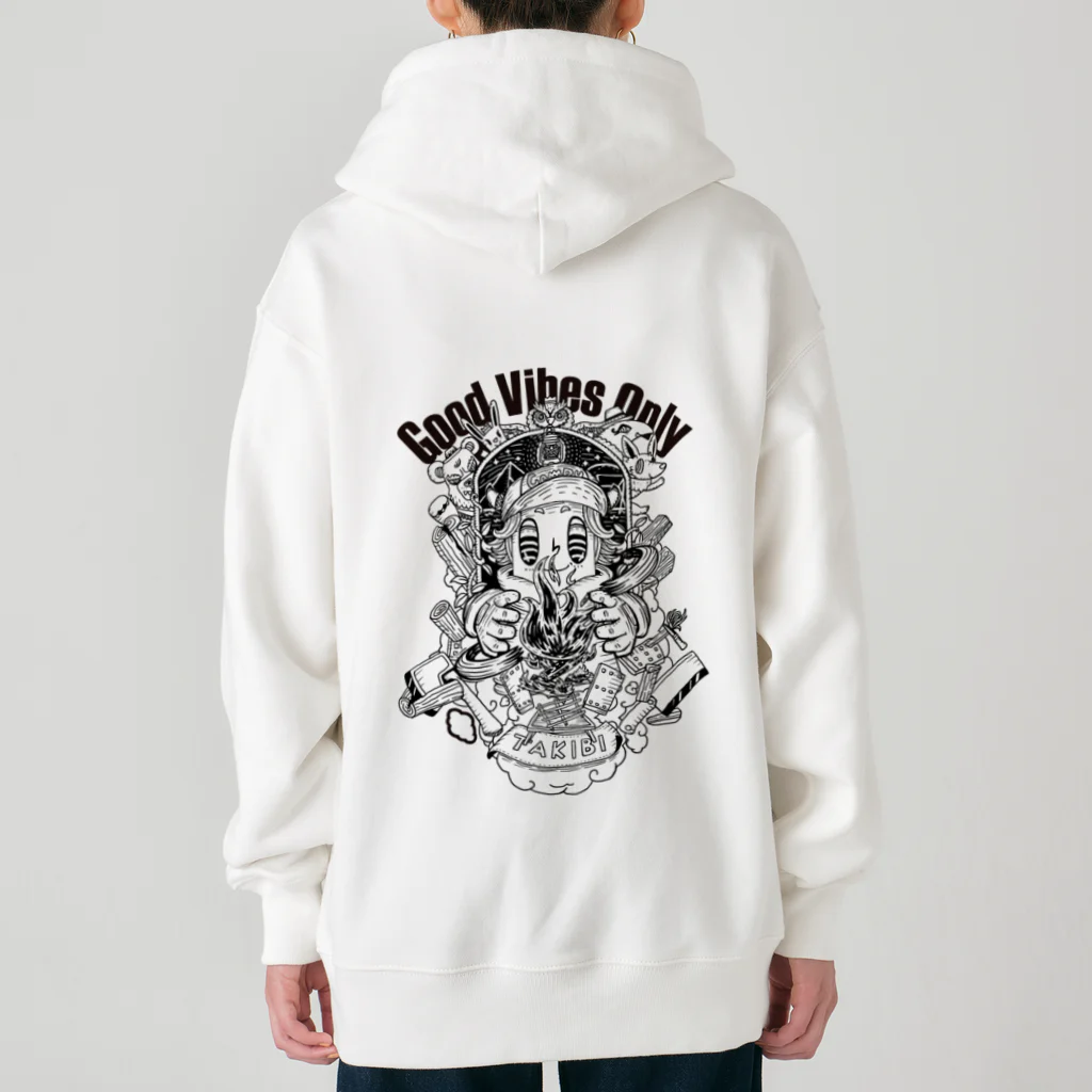 colone | Artwork by yanagiのGood vibes only Heavyweight Zip Hoodie