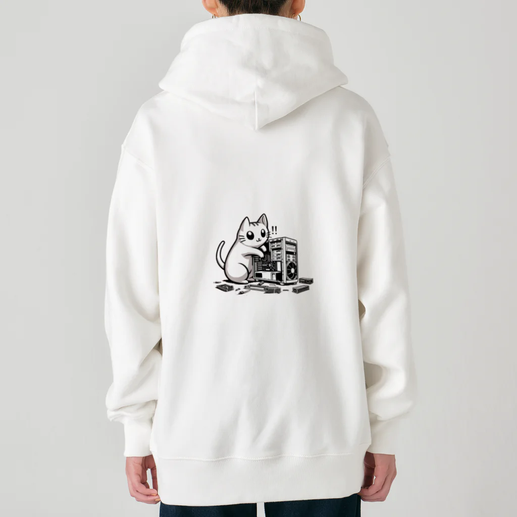 Kalytero グッズ制作部のPCクラッシャー猫 Heavyweight Zip Hoodie