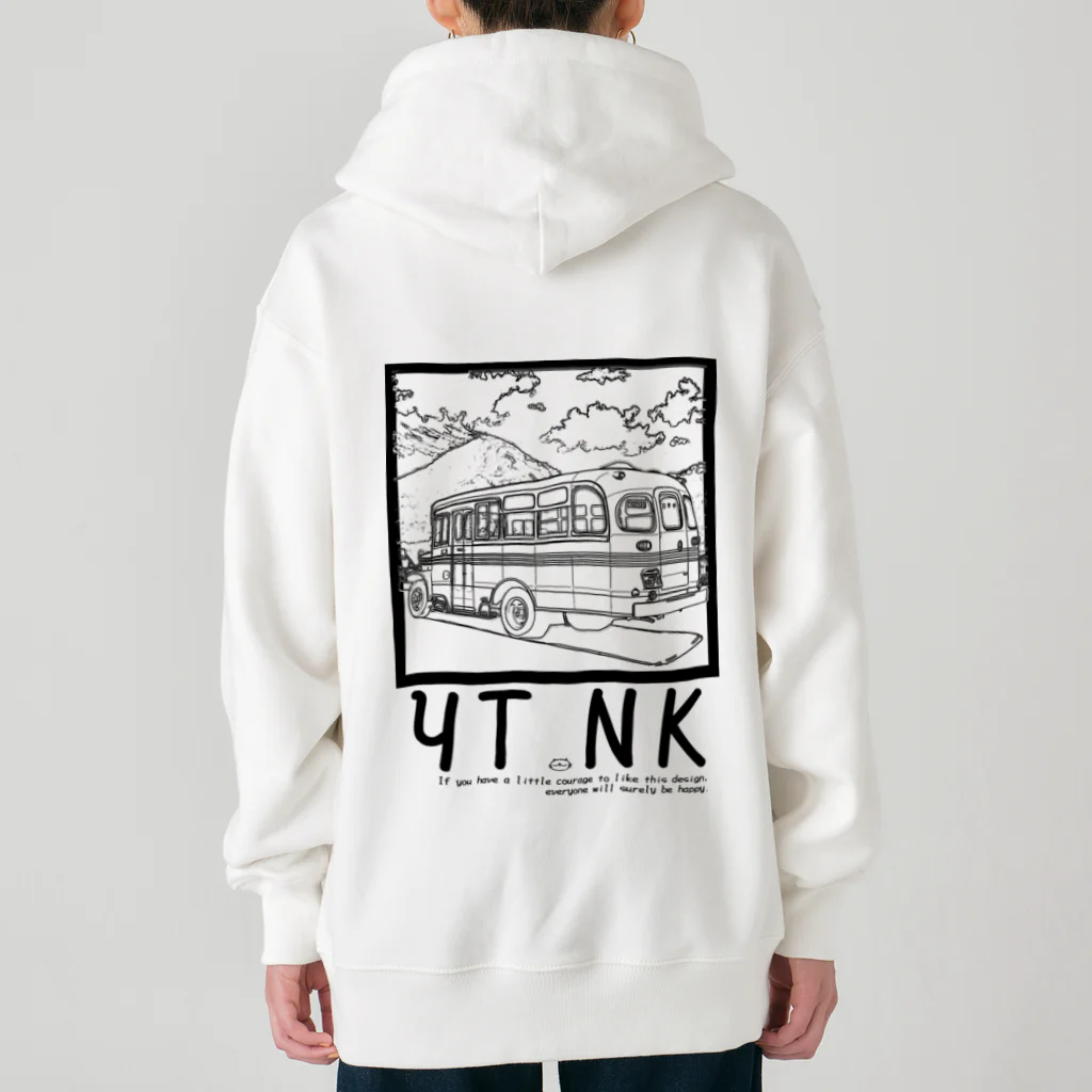 YUTANEKO公式ショップのゆたねこ　ボンネットバス Heavyweight Zip Hoodie