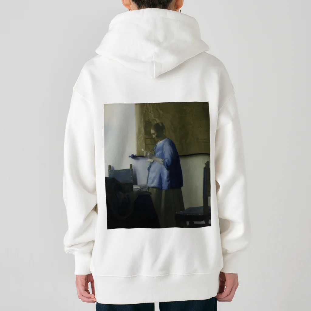 世界美術商店の青衣の女 / Woman Reading a Letter Heavyweight Zip Hoodie