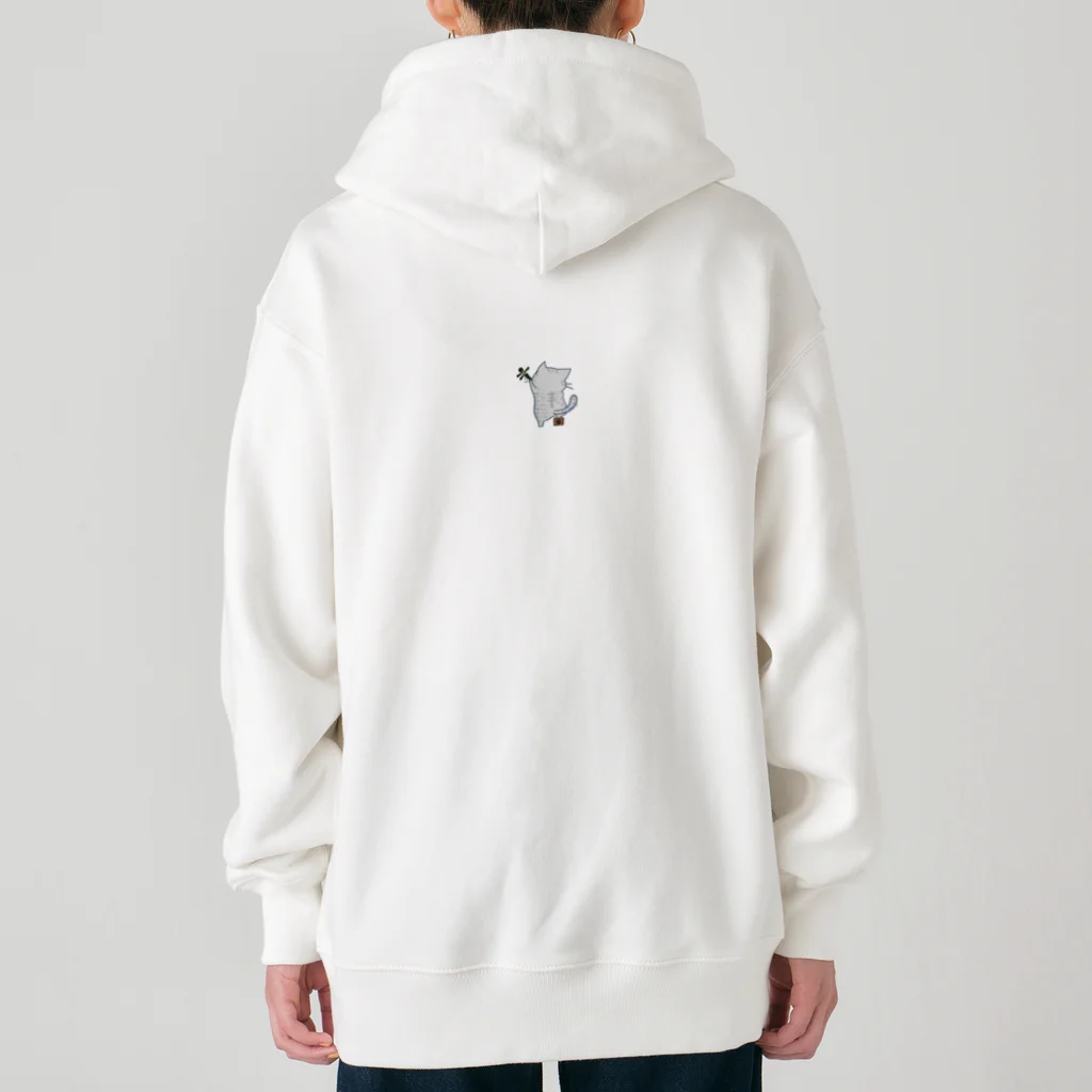 絵娯クリエイトのひのもとにゃんこ® 津軽三味線にゃんこ Heavyweight Zip Hoodie