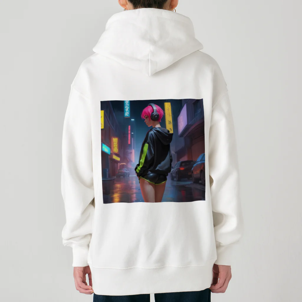 shiba9のCyber Girl Heavyweight Zip Hoodie