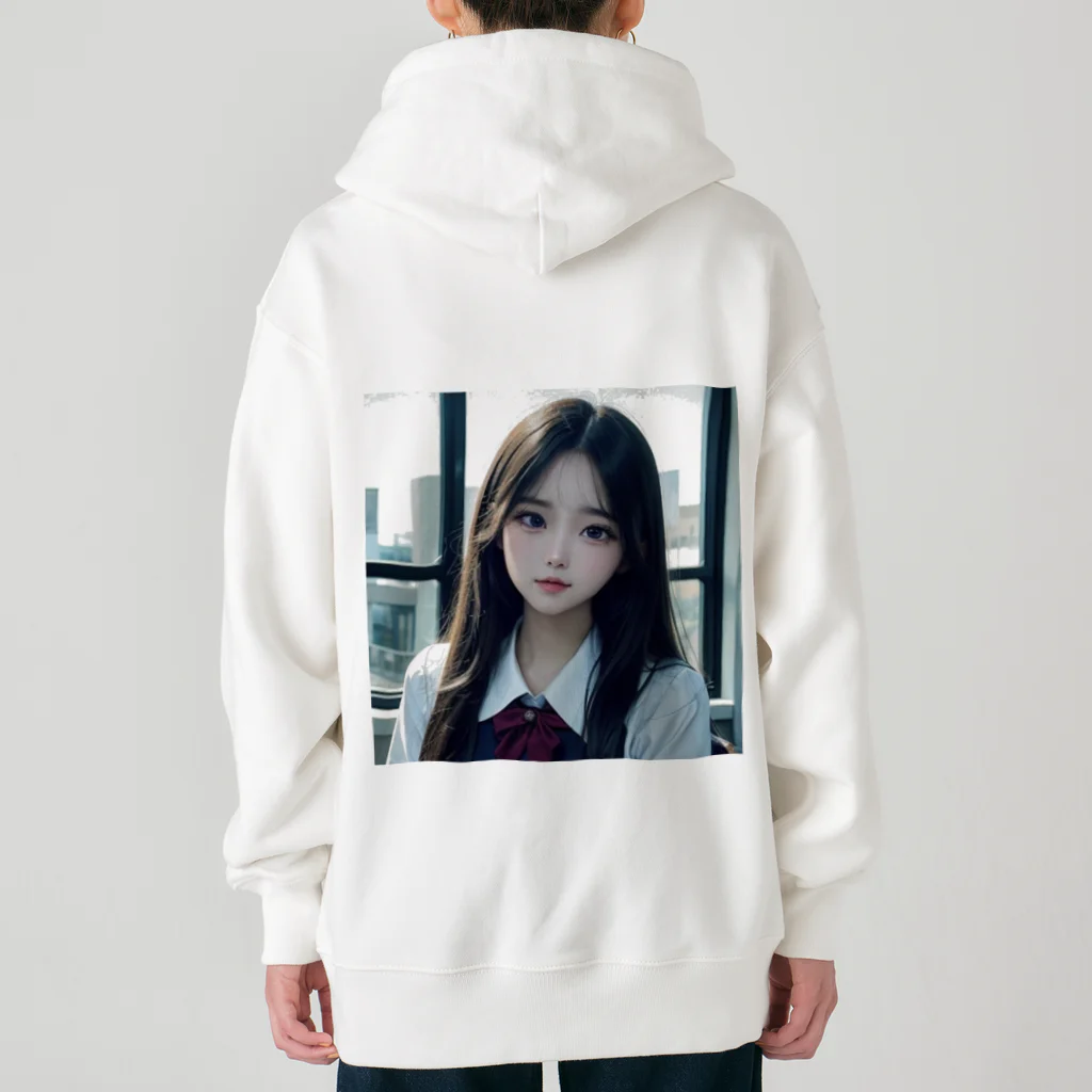 AI美女書架のAI美女子高生　アサミ Heavyweight Zip Hoodie