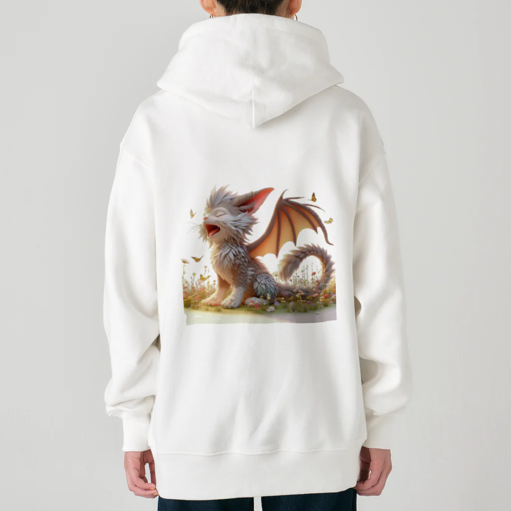 nekodoragonのおはようあくび！猫ドラゴン Heavyweight Zip Hoodie