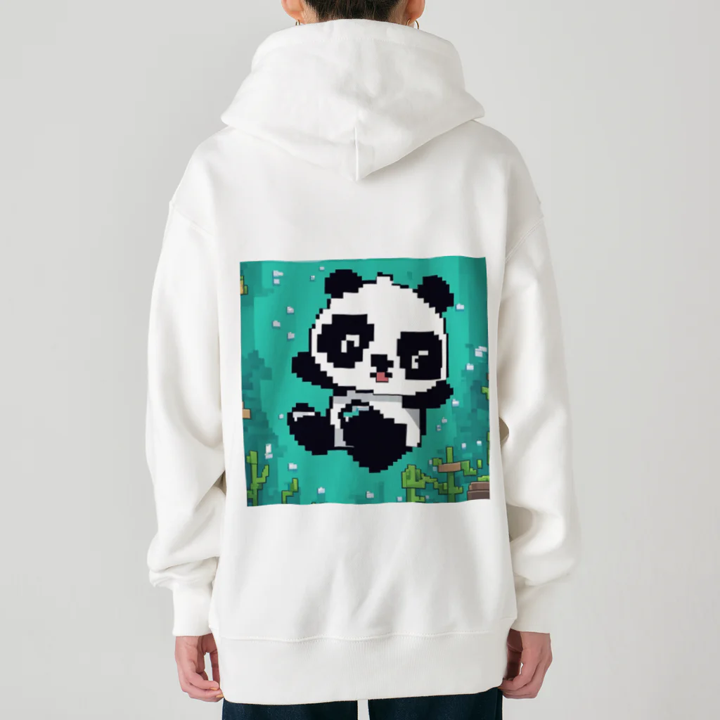 Smile Pop Artの水中パンダ Heavyweight Zip Hoodie