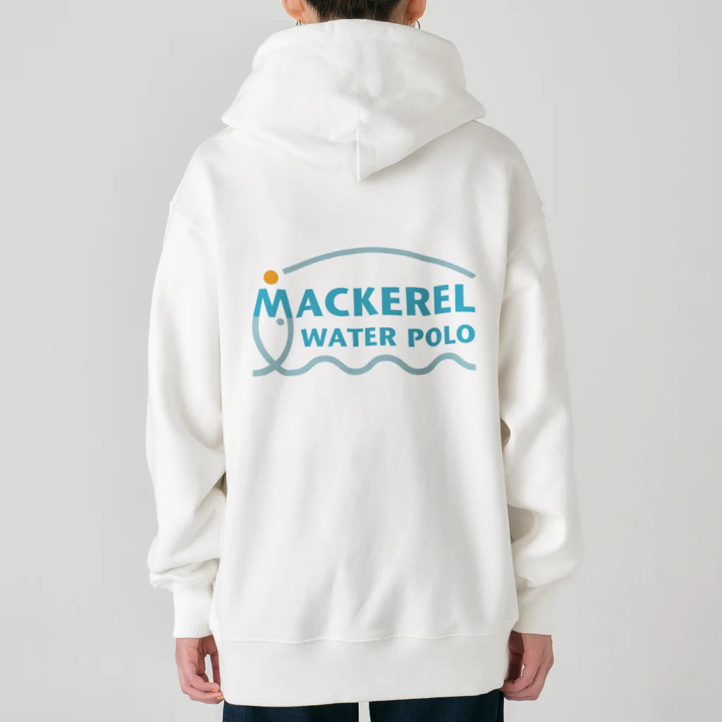 MACKEREL WATER POLOのMACKEREL（メインロゴカラー）背面のみプリント Heavyweight Zip Hoodie