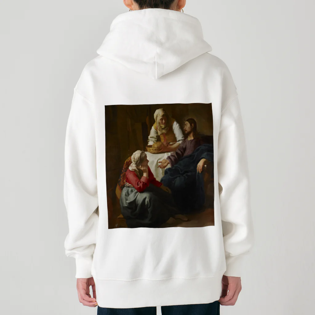 世界美術商店のマルタとマリアの家のキリスト / Christ in the House of Martha and Mary Heavyweight Zip Hoodie