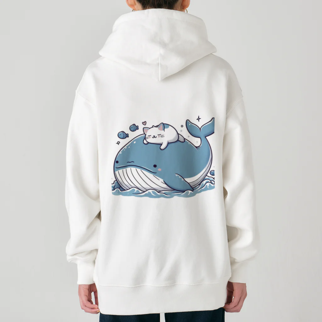 ニャーちゃんショップの眠りネコ Heavyweight Zip Hoodie